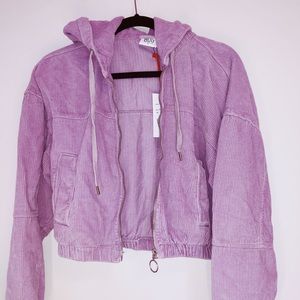 Urban outfitters cropped corduroy jacket